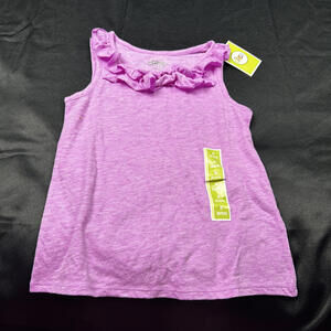 Circo Girls Purple Ruffle Neck Short Sleeve Shirt Size S (6Y) NWT